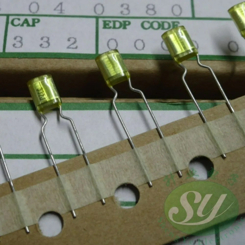 20pcs/lot NIS 0.0033uf 50V 3.3nf 3300pf 3n3 332 Brand New 5mm Audiophile-Grade Audio Capacitor AMZV