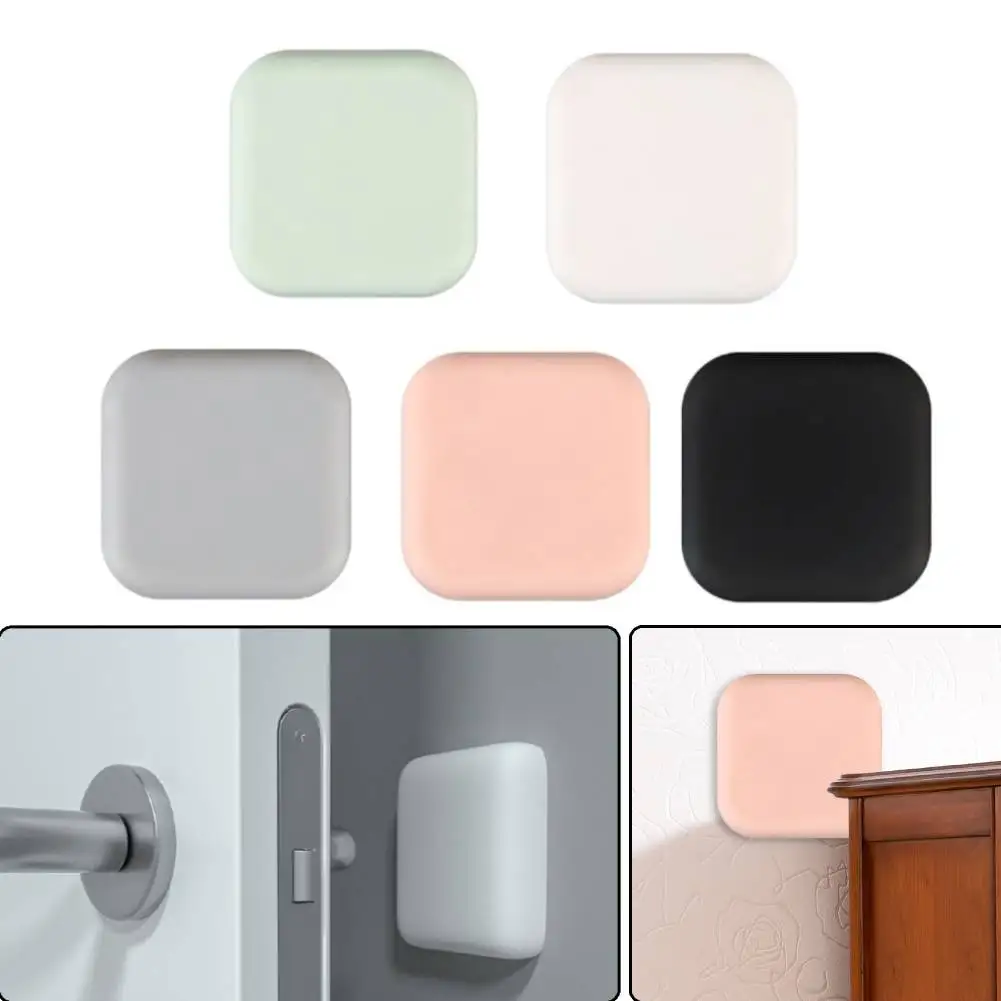 Silicone Door Handle Bumper Protector Self Adhesive Fridge Deurstopper Pad Stopper Mute Stikcer Home Wall Protection Buffer