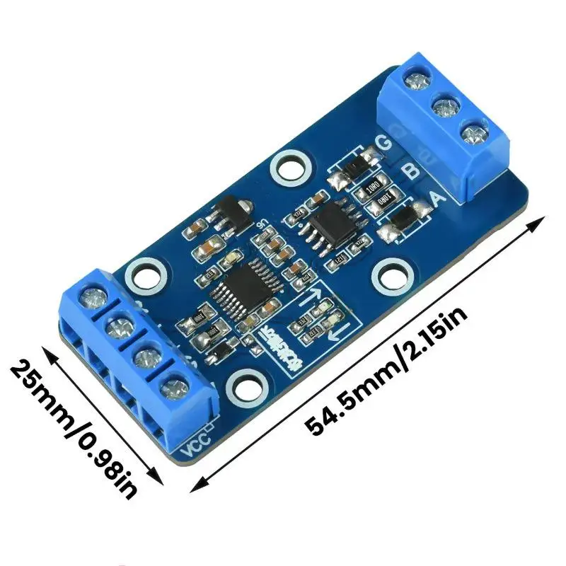 RS232 To RS485 Serial Conversion Board 1Pcs Low Heat Signal Converter Module for Unmanned Vending Machine System Debugging