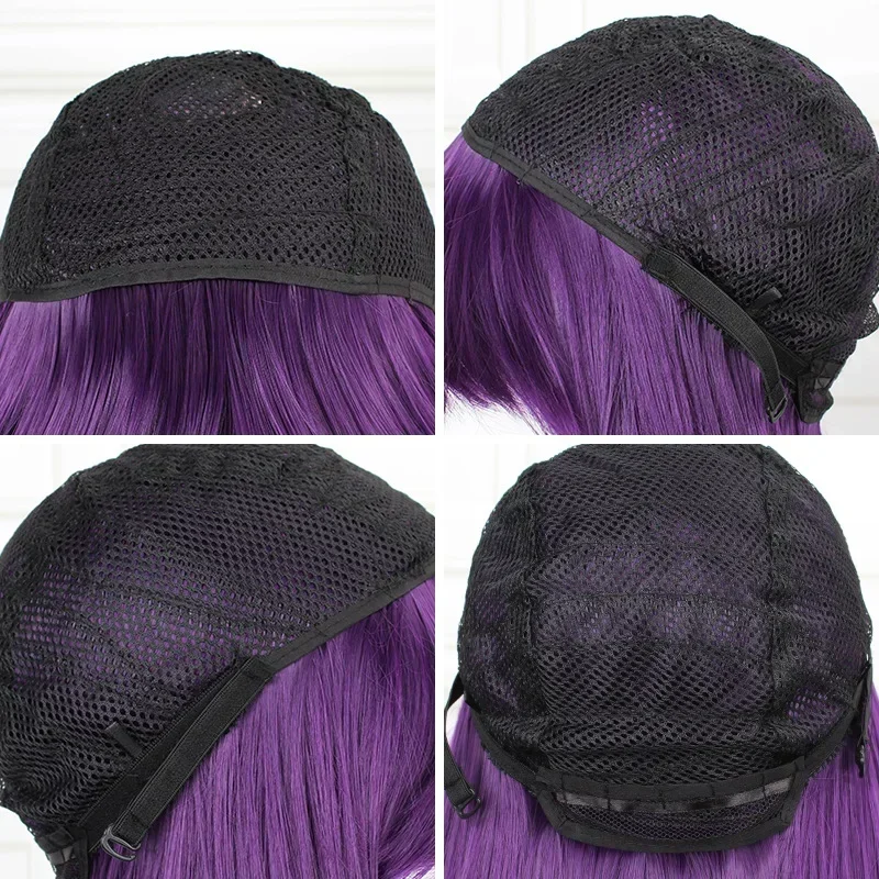 Gioco Anime Doki Doki Letterature Club Yuri Monika Natsuki Sayori DDLC Parrucca lunga diritta Parrucche sintetiche per cosplay per le donne