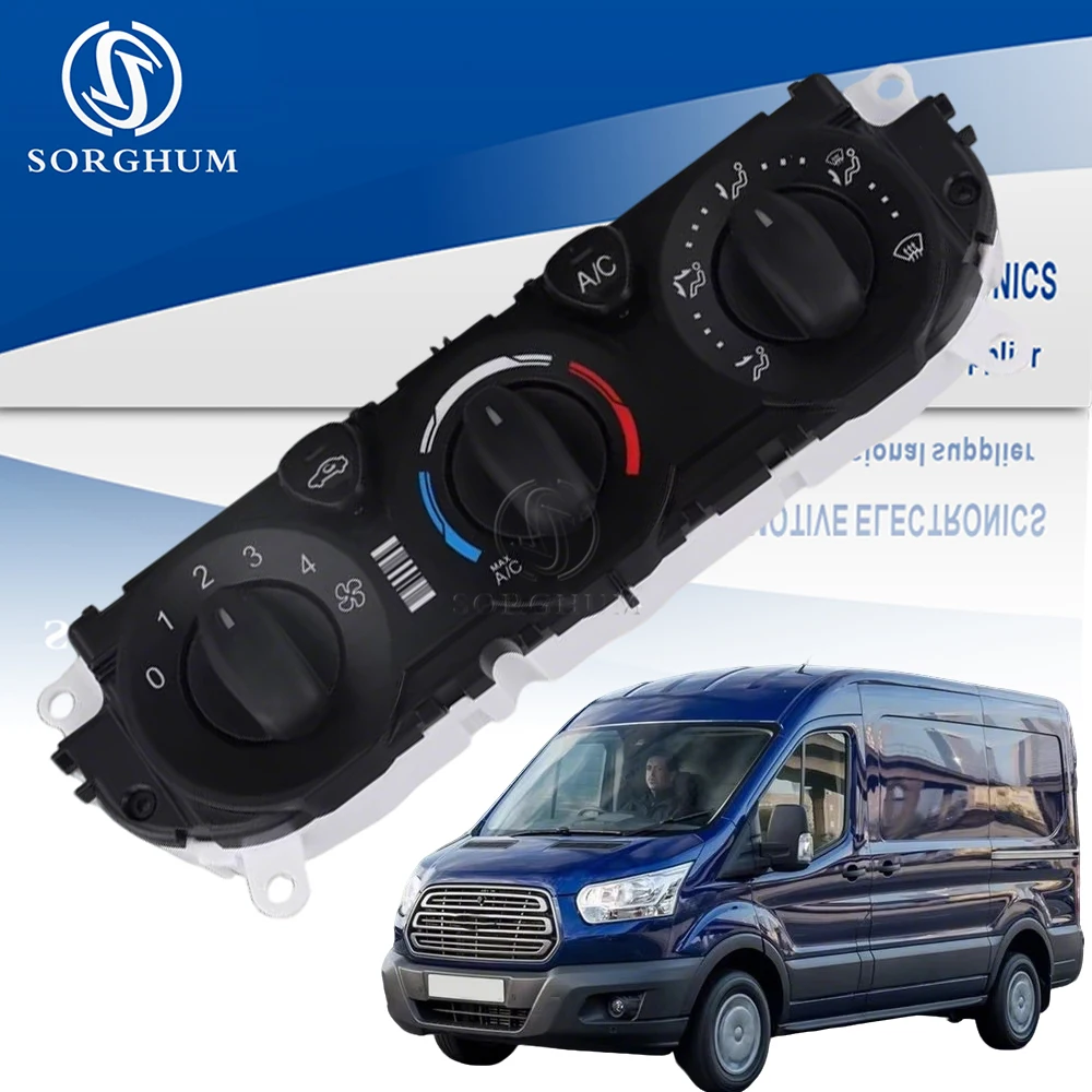 BK2T-19980-DG Air Conditioning Panel Manual For Ford Transit 150 250 350 2014 2025 A/C Heater Climate Control Module BK2T19980DG