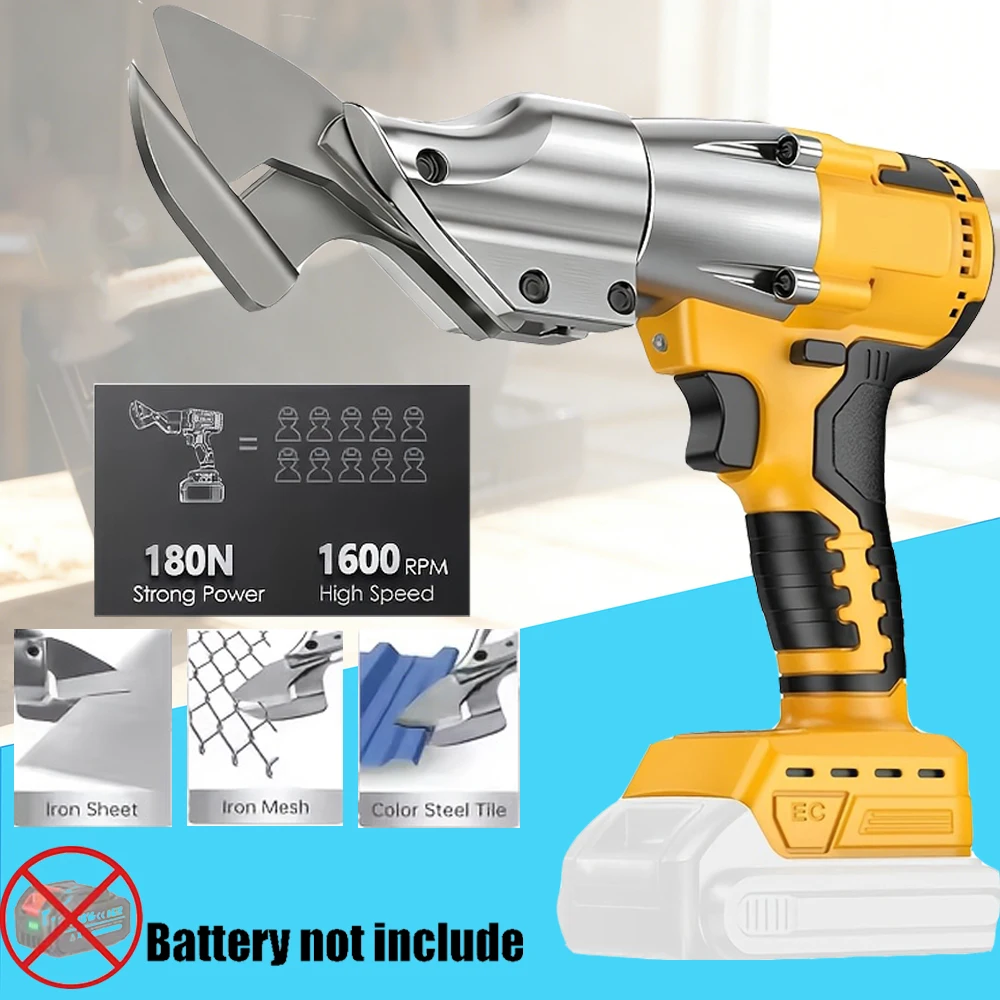 

21V Lithium Electric Sheet Metal Shears Efficient Low Effort Bare Machine Compatible with DeWalt Battery