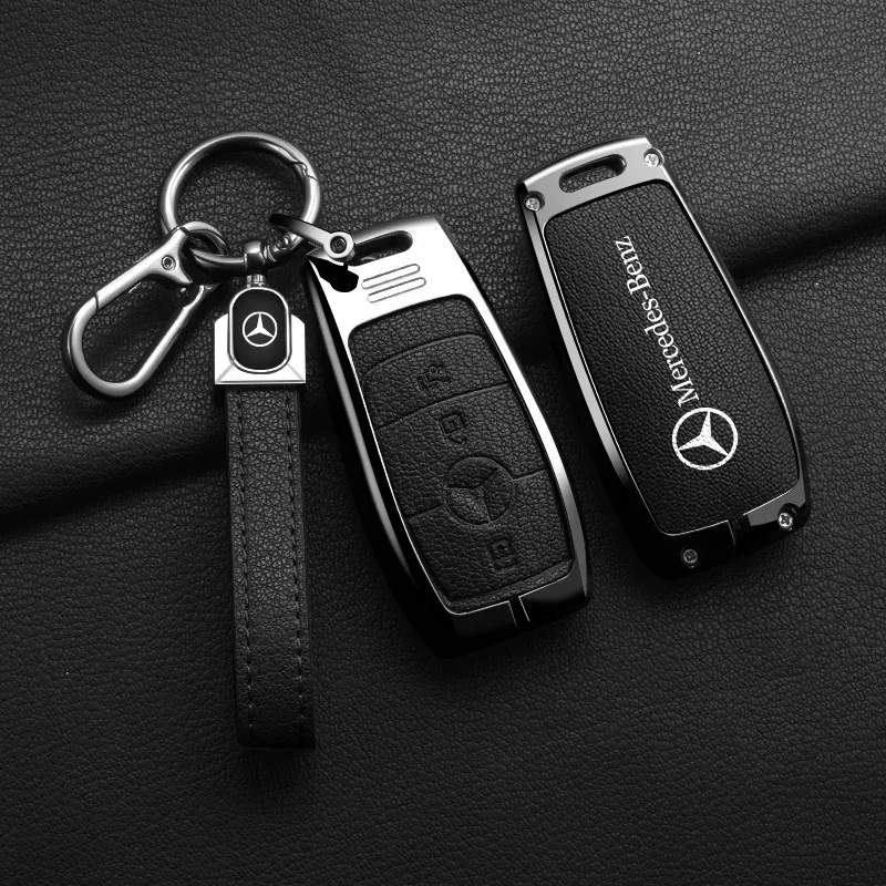 

Чехол-накладка из цинкового сплава для ключей автомобиля Mercedes-Benz A, C, E, S, G-класса, GLC, CLE, CLA, W177, W205, W213, W222, X167, AMG