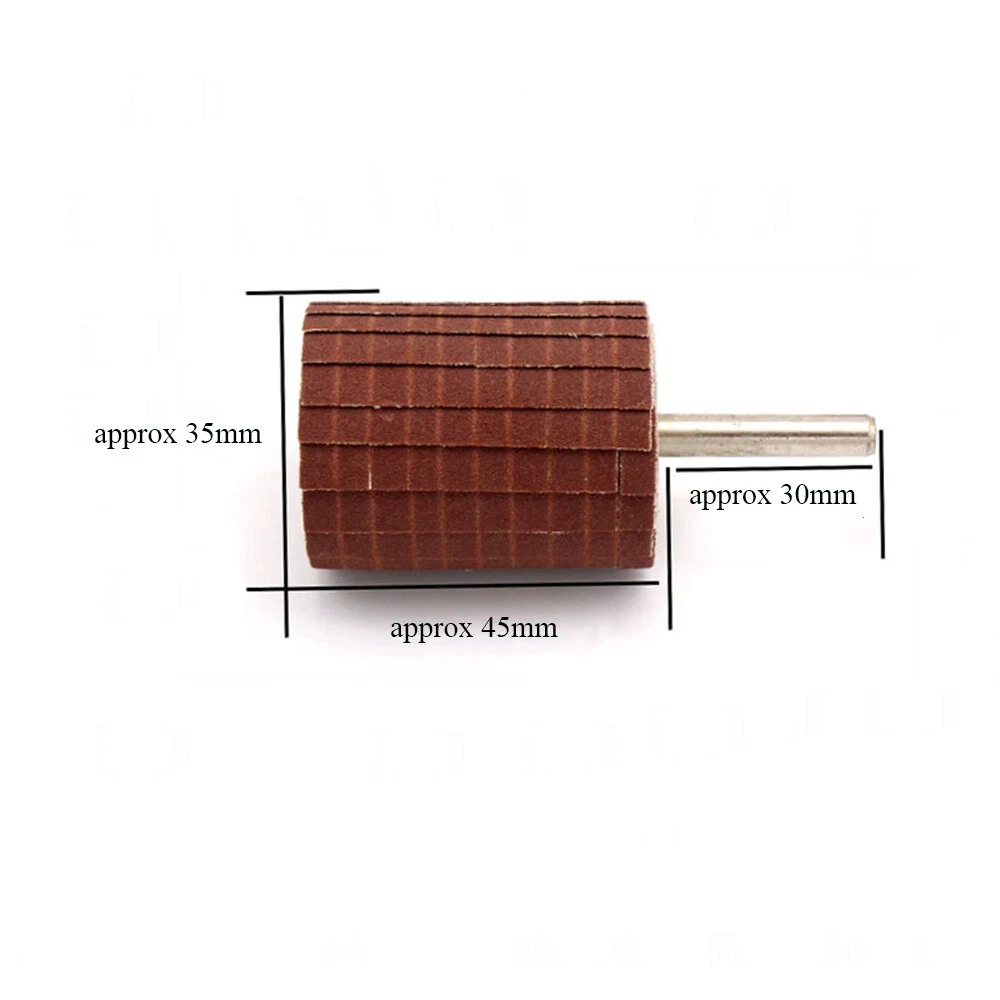 1PCS 1/4'' 6mm Shank Emery Cloth Flap Wheel Disc Sanding Abrasive For Drill Grit 80# 120# 150# 240# 320# 400#