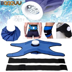 Shoulder and Knee and Waist Brace, Ice and Hot Compress, Cloth Pack Holder for Sprains, Muscle Pain, Injuries, Swelling, 1Pc
