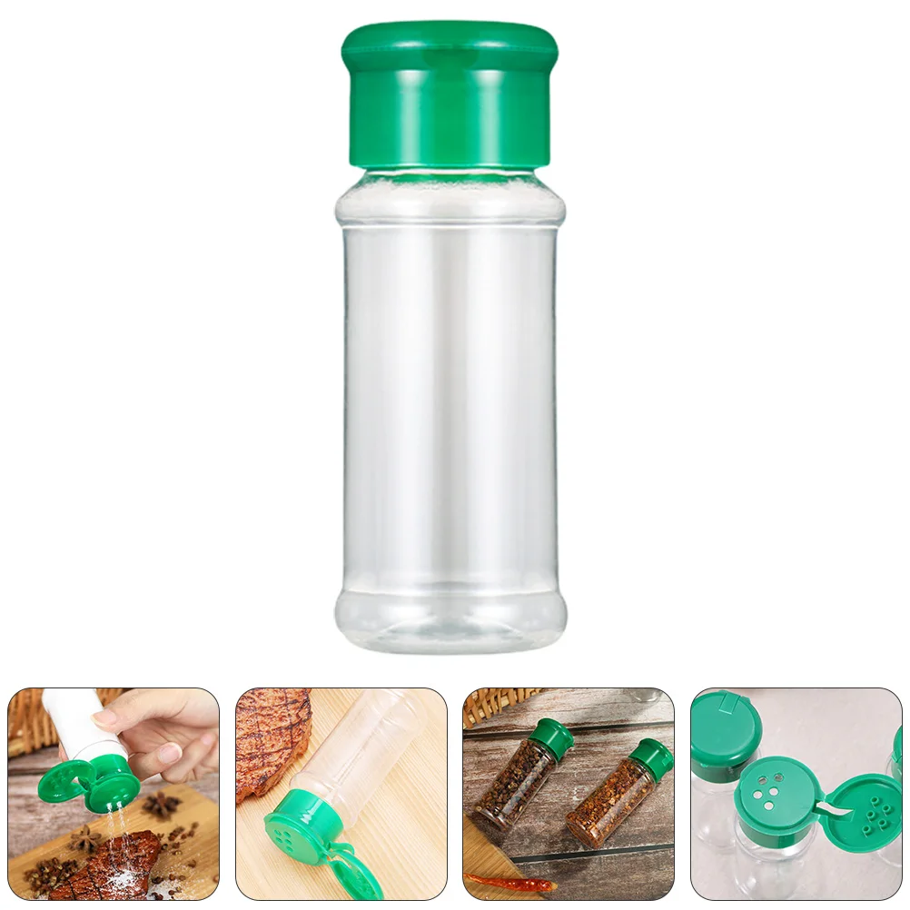 

40 Pcs Spice Jar Seasoning Bottle Transparent Plastic Large Castor Containers Lids Even Outlet Lightweight Dining Set