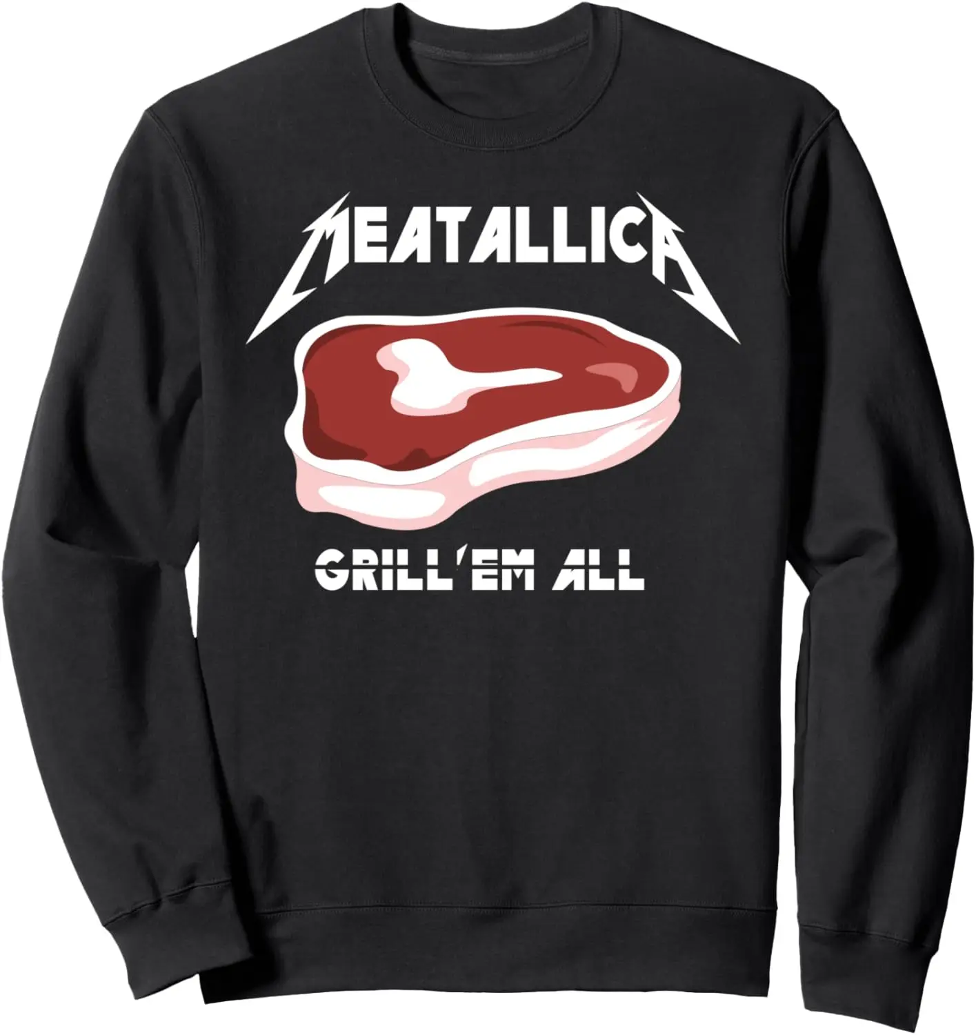 

Funny BBQ Grilling Meat Lover Heavy Metal Fan Gift Sweatshirt