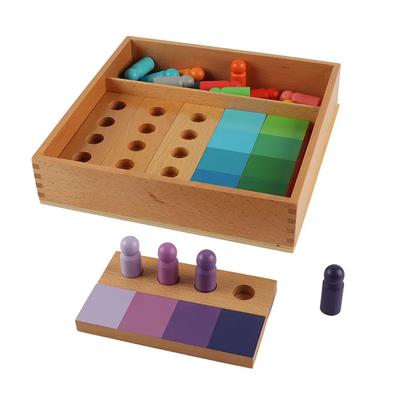 Montessori ของเล่นไม้สี Resemblance Sorting Task Permainan Teka-Teki วัยเด็กก่อนวัยเรียนของเล่นเพื่อการศึกษาเด็ก