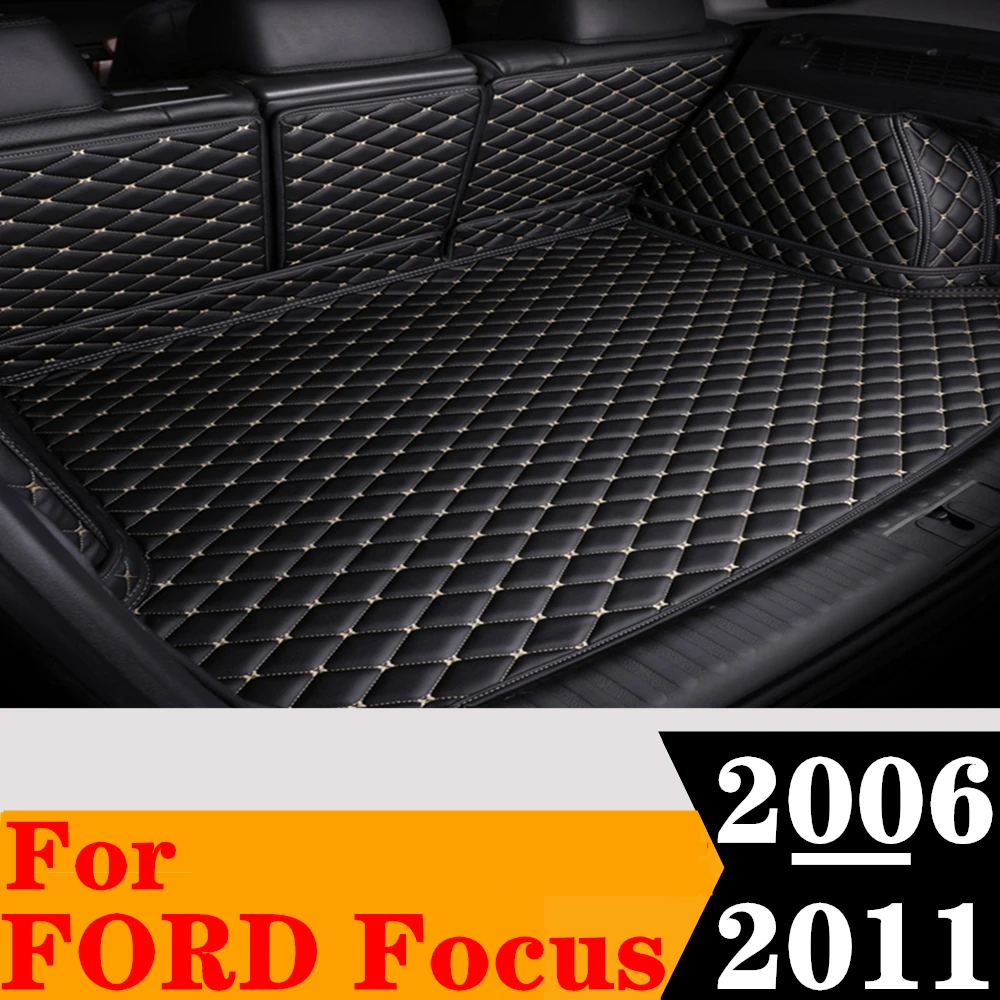 

Полный Комплект ковриков для багажника автомобиля Ford Focus 2011 2010 2009 2008 2007 2006