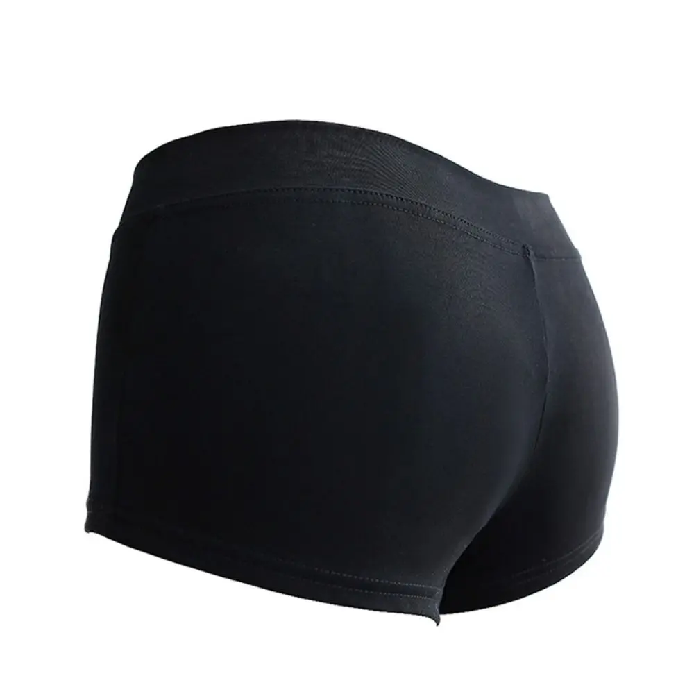 شورت رياضي قصير للغاية، سروال باليه أسود، شورت ضيق منخفض الخصر، شورت بسيط غير رسمي للياقة البدنية والجري، إكسسوارات رياضية