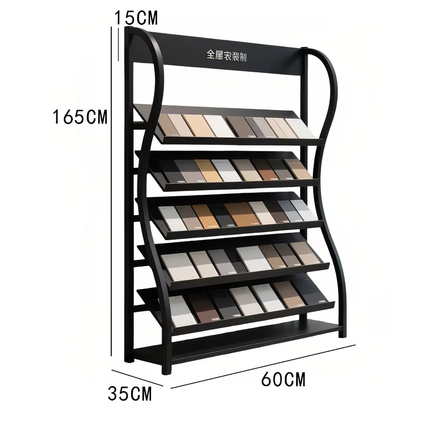 Cabinet Door Panel Sample Display Rack Tile Display Rack Swatch Ecological Panel Aluminum Gusset Stone Floor Tile Sample Shelf