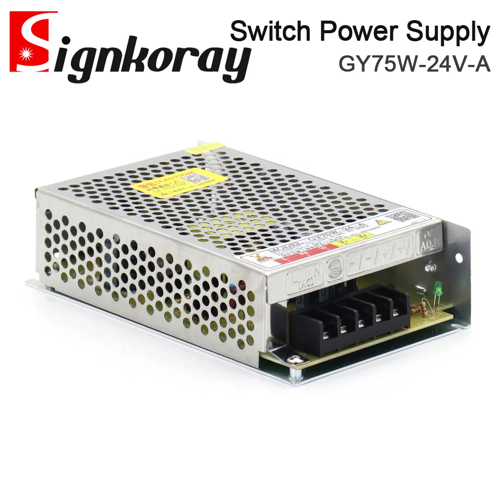 SignkoRay 75W تحويل التيار الكهربائي 24V 10A GY75W-24-A لآلة الليزر