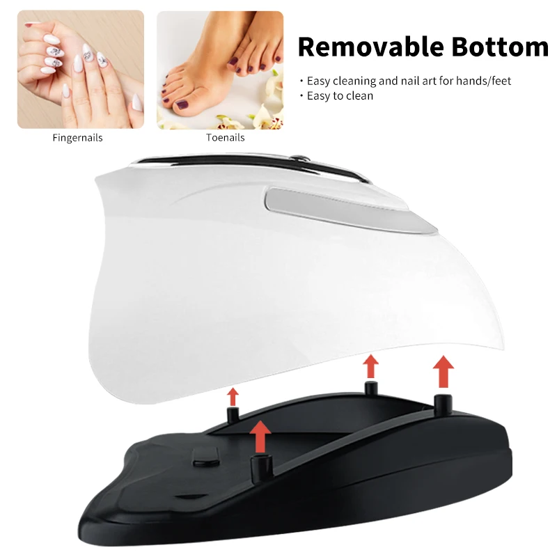 UV LED Light Dryer สําหรับเล็บเจล 4 การตั้งค่าตัวจับเวลา 45 ลูกปัดโคมไฟและหน้าจอ LCD, Auto Sensor, เล็บมืออาชีพ