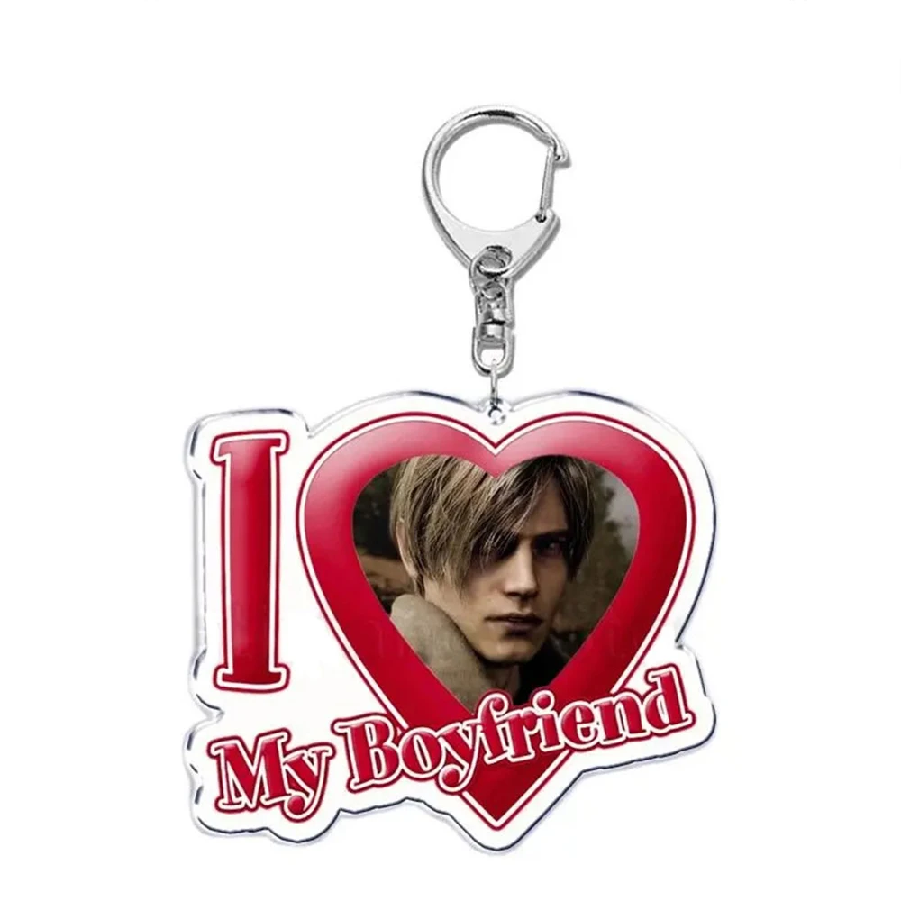 Fashion I Love My Boyfriend Girlfriend Heart Keychain for Women Accessories Bf Gf Key Chain Ring Keychains Jewelry Couple Gift