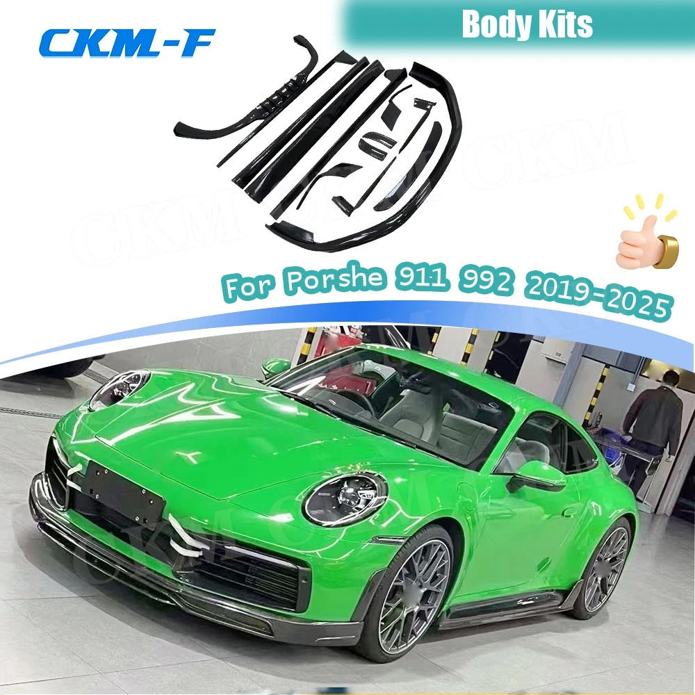 

Комплект обвесов из карбона и стеклопластика для Porsche 911 (992) Sports 2019-2025: передний и задний сплиттеры, диффузор, спойлер, накладки на крылья, боковые юбки