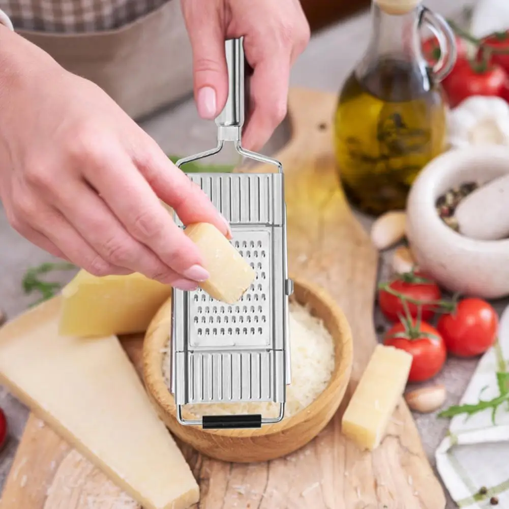 

Stainless Steel Food Chopper Kitchen Chopper Stainless Steel Grater Cutter Set for Easy Vegetable Slicing Shredding
