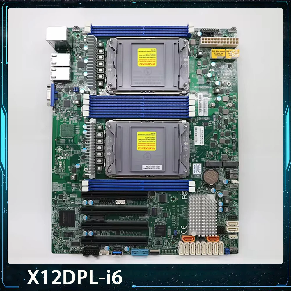 X12DPL-i6 For Supermicro Server Motherboard LGA-4189 Dual LAN With i210 Xeon Scalable Processors PCI-E 4.0 SATA3 (6 Gbps)