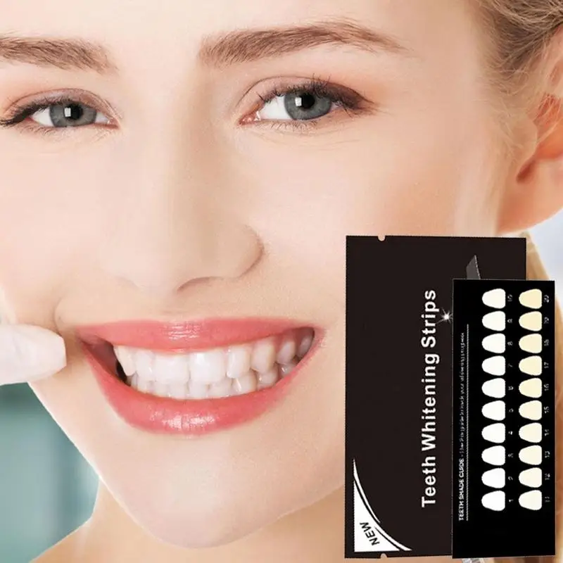 

14 Pairs Teeth Whitening Strips Bamboo Charcoal Whitening Strip Teeth activated carbon Oral Dental Tools Hygiene Accessories