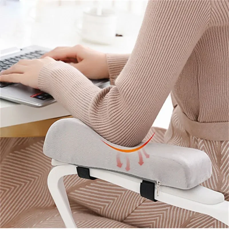 1pc Memory Foam Stuhl Armlehnen polster schwarz grau Computer Stuhl Armlehne Kissen Relief Ellbogen