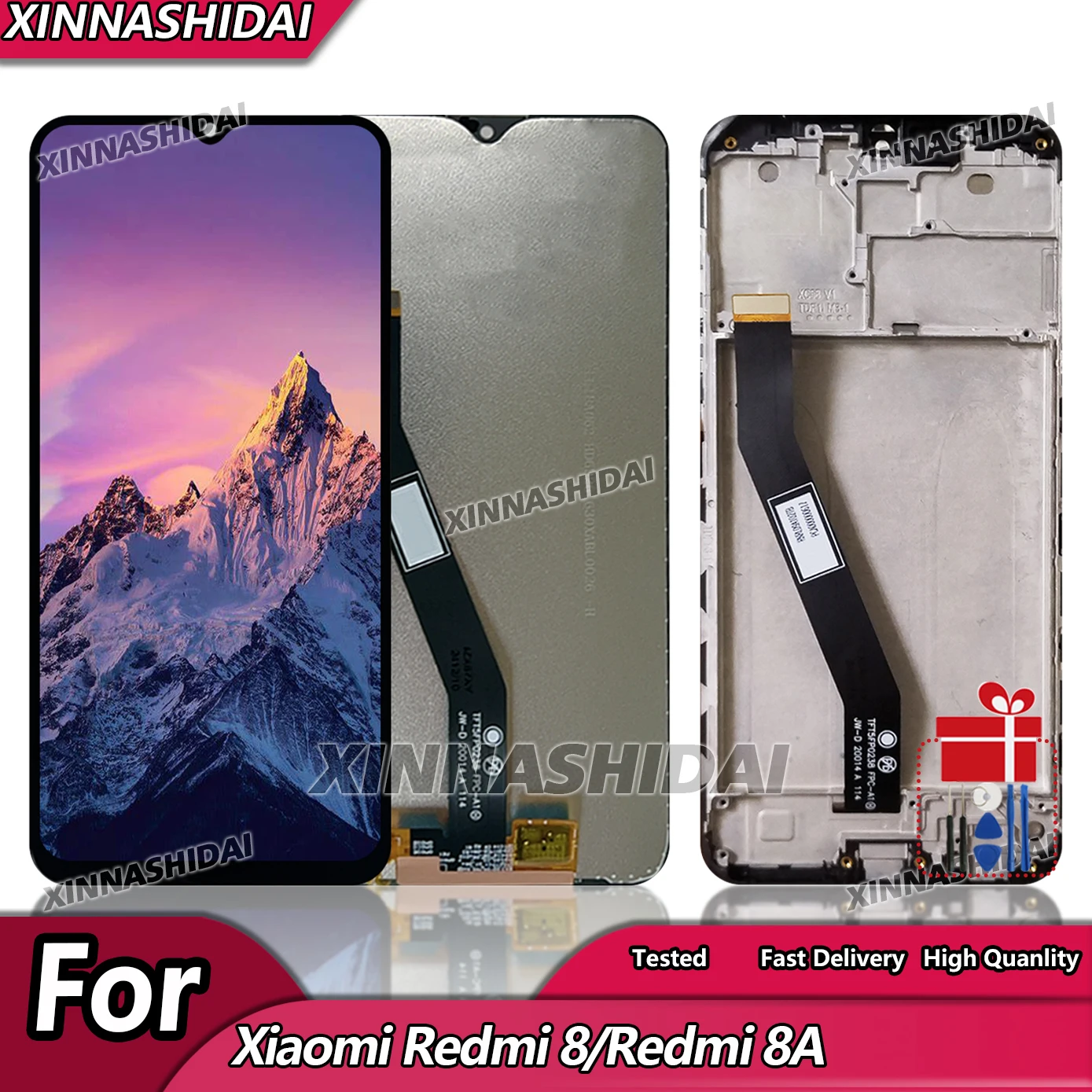 tela-lcd-de-622-polegadas-para-xiaomi-redmi-8-com-touch-screen-e-aro-conjunto-digitalizador-para-redmi-8a-m1908c3ic-mzb8255in-–-reposicao-de-tela