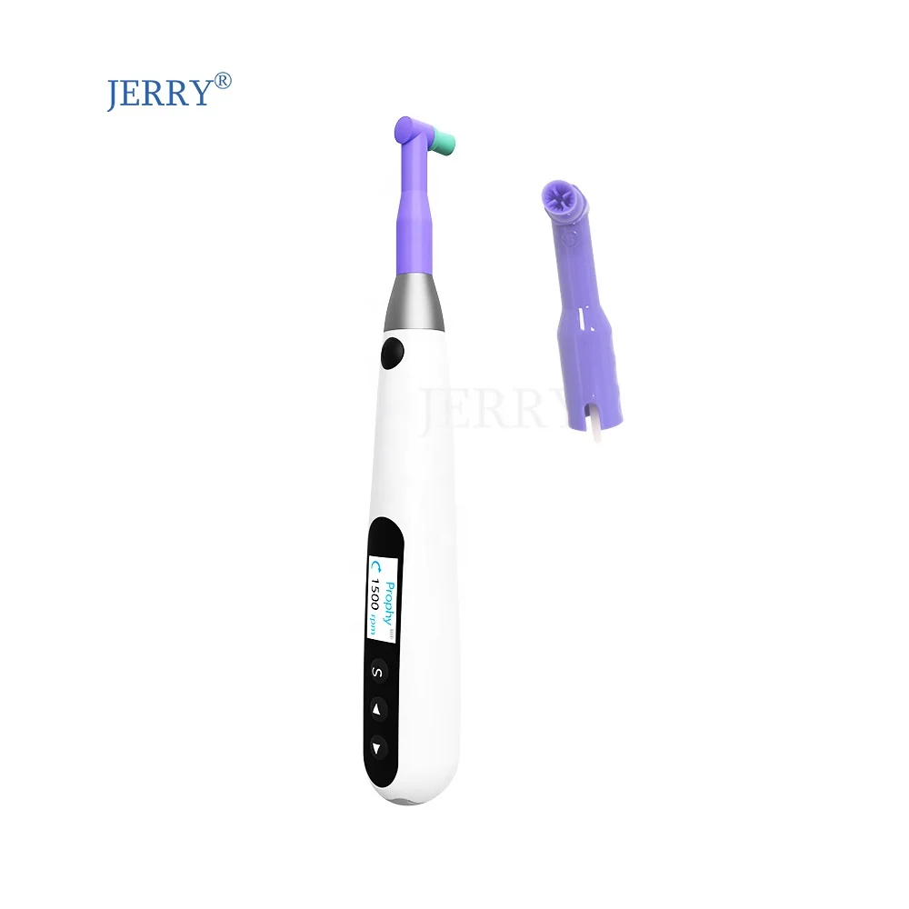 Jerry medical d ental electric prophy polish unit with disposable prophy angles for teeth clean and whiten