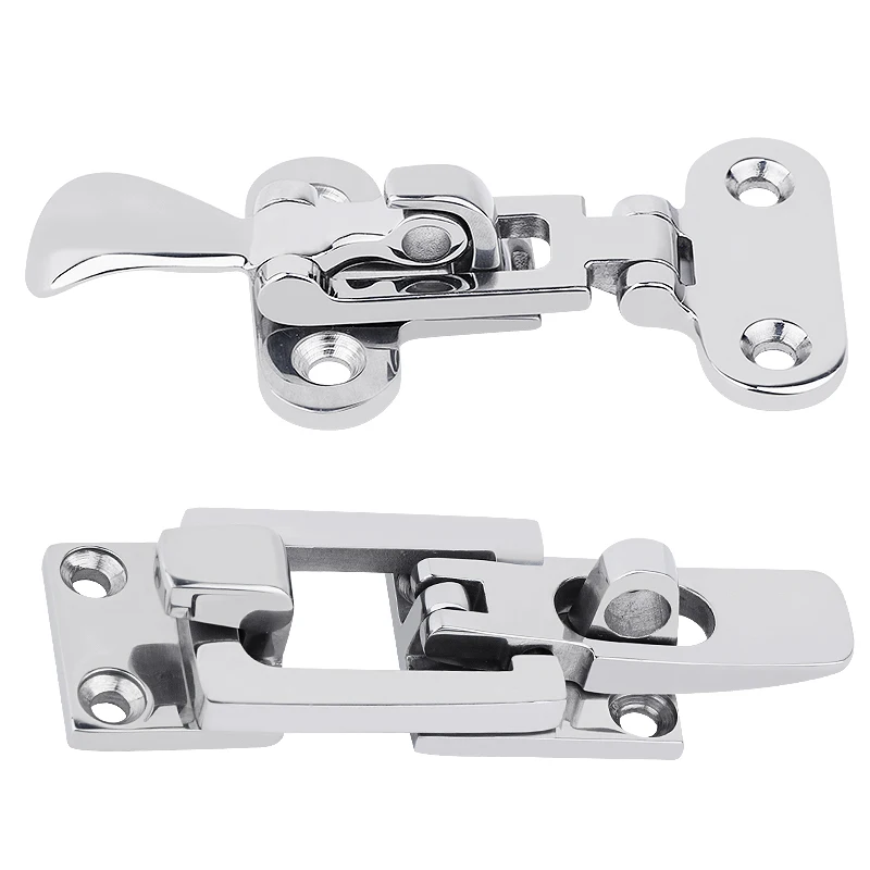 Stainless Steel 316 Small Spoon Door Buckle Distribution Box Buckle Lock Corrosion-resistant Marine Yacht Hardware Accessories