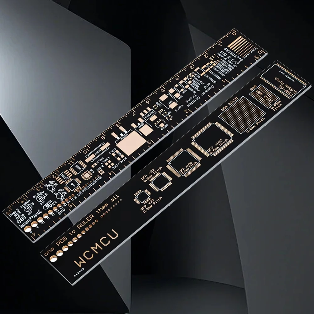 PCB Design & Measurement Ruler v2.6 (Pack of [X]) - High-Precision Tool with Component Scales for Engineers