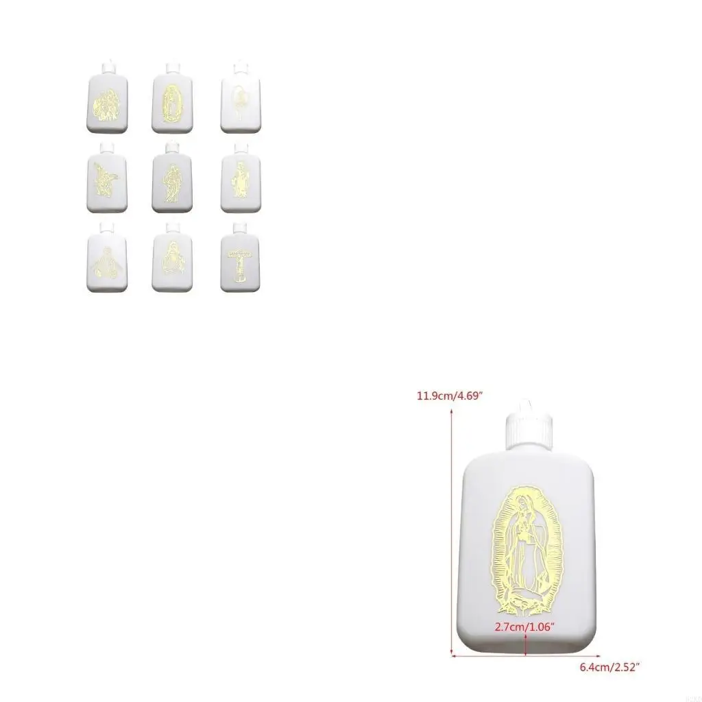 62KD 100ml Holy Water Bottle Religion Multifunction Party Present Supplies for Home Festival Birthday Party Present