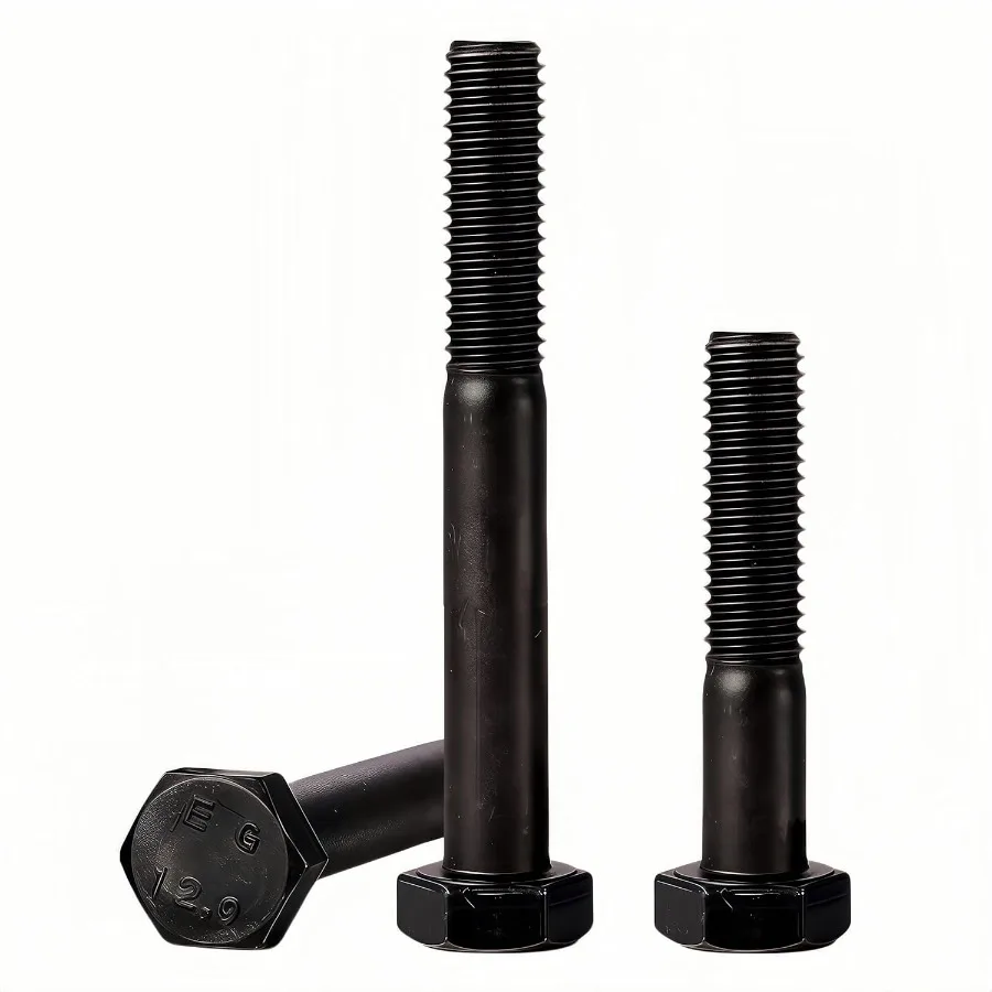 

Винты M8x 65 мм с шестигранной головкой Болты M8x1,25 Болты с шестигранной головкой из легированной стали класса 12,9, отделка из черного оксида, полурезьба Количество 10