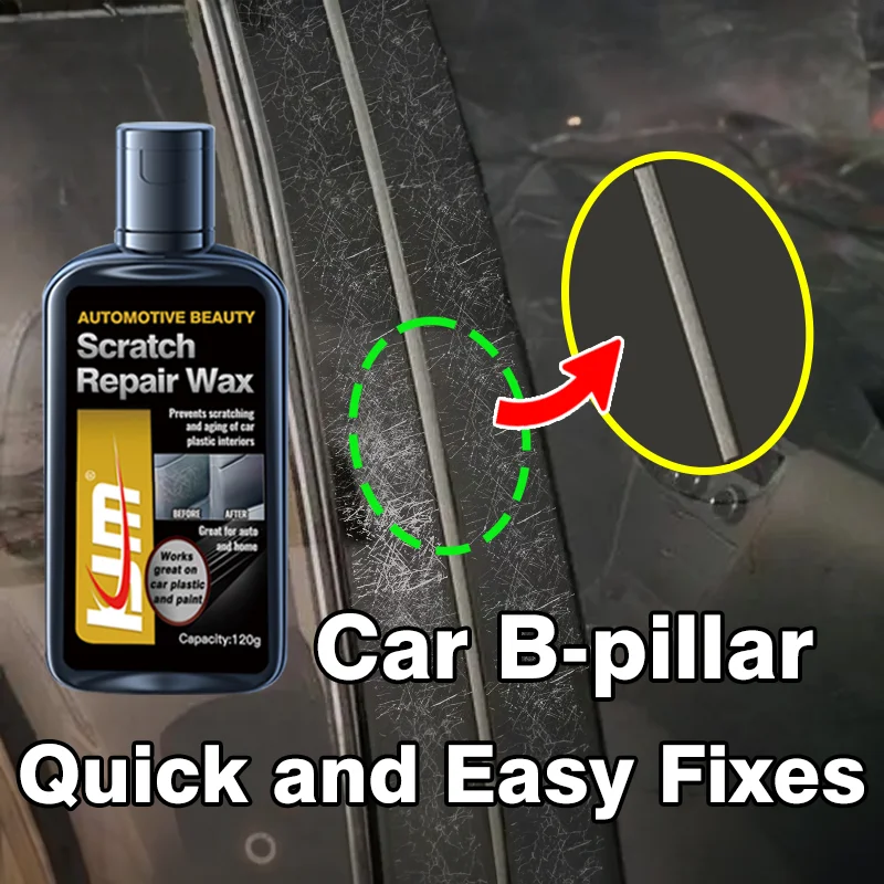 Car Scratch Repair Kit and Plastic Parts Refurbishment Cream for Automotive B-Pillars