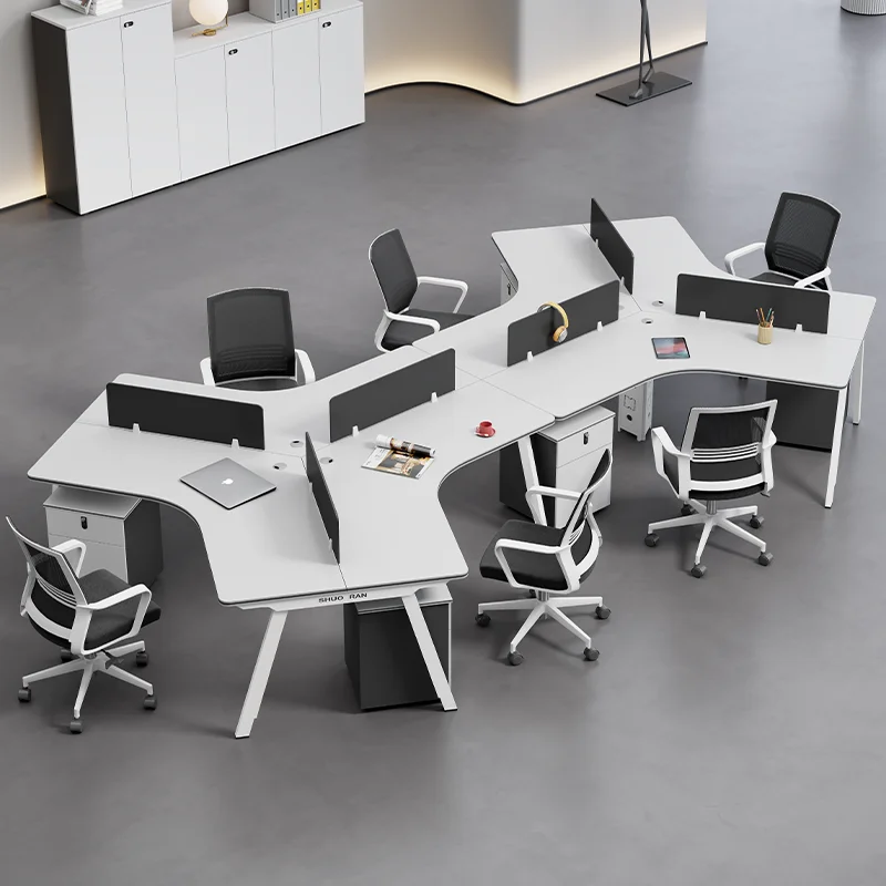 مكتب تنفيذي خشبي قوي مصمم بني فاخر مكاتب كمبيوتر واقفة حديثة كبيرة مكتب Scrivania Ufficio Mesa #5