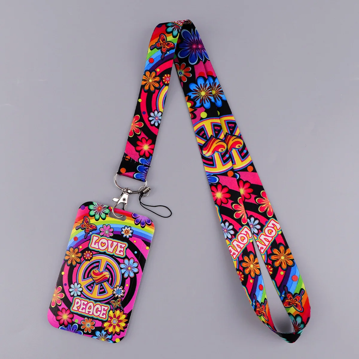 قوس قزح LGBT الكرتون الرقبة حزام سلسلة مفاتيح قصيرة معرف حافلة بطاقة غطاء شارة حامل تمرير شنق حبل الوهق الهدايا مفاتيح الملحقات #4