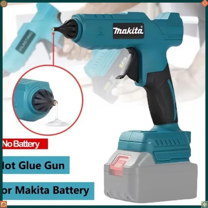 

Аккумуляторный электрический ручной пистолет для горячей клейки Makita, для ремонта и DIY, термопистолет для сварки, с насадкой против ожогов, 18В