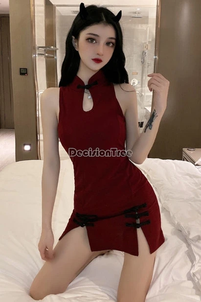 

2025 summer chinese style retro stand collar sleeveless tight slimming slit cheongsam dress hollow out design sexy short qipao
