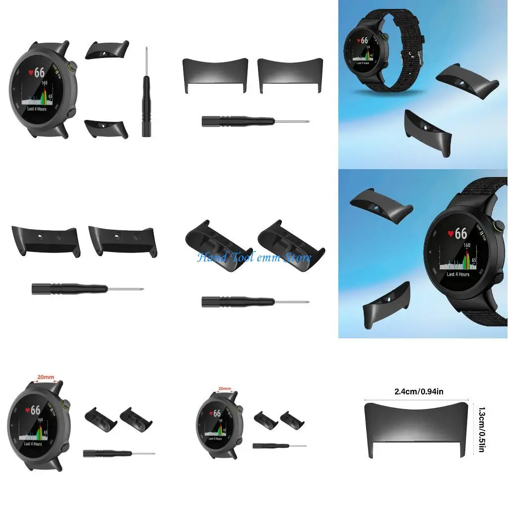 

H37F Alloy Watch Band Adapter Easy Use Mechanism Sweat Resistant For 45/45S/Swim 2