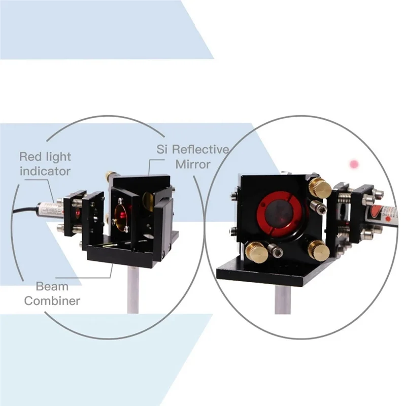 Laser Beam Combiner Base Red Pointer Combiner Mount for D20/25mm CO2 Laser Engraving Cutting Machine