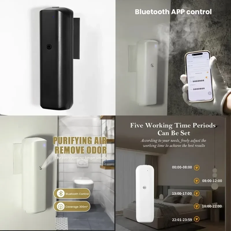 Plug in Wall Fragrance Diffuser Waterless Smart Flavoring Diffuser for Essential Oils Home Room Fragrance Scent Air Machine