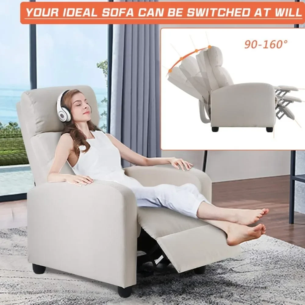 Recliner Chair for Living Room Recliner Sofa, Reading Chair ,Winback Single Sofa Modern Reclining Chair Home