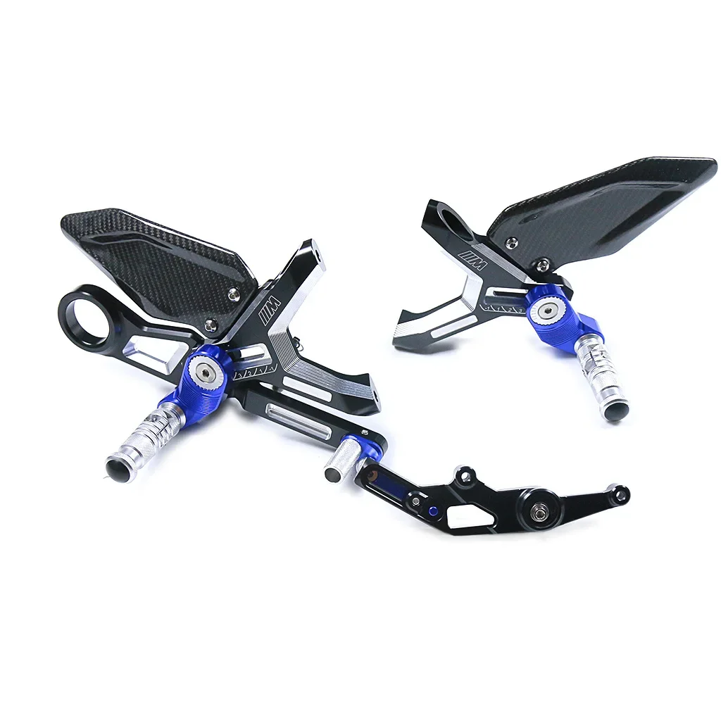 

for S1000RR S1000R modified aluminum alloy raised foot pedals dual R M version carbon fiber foot pedals