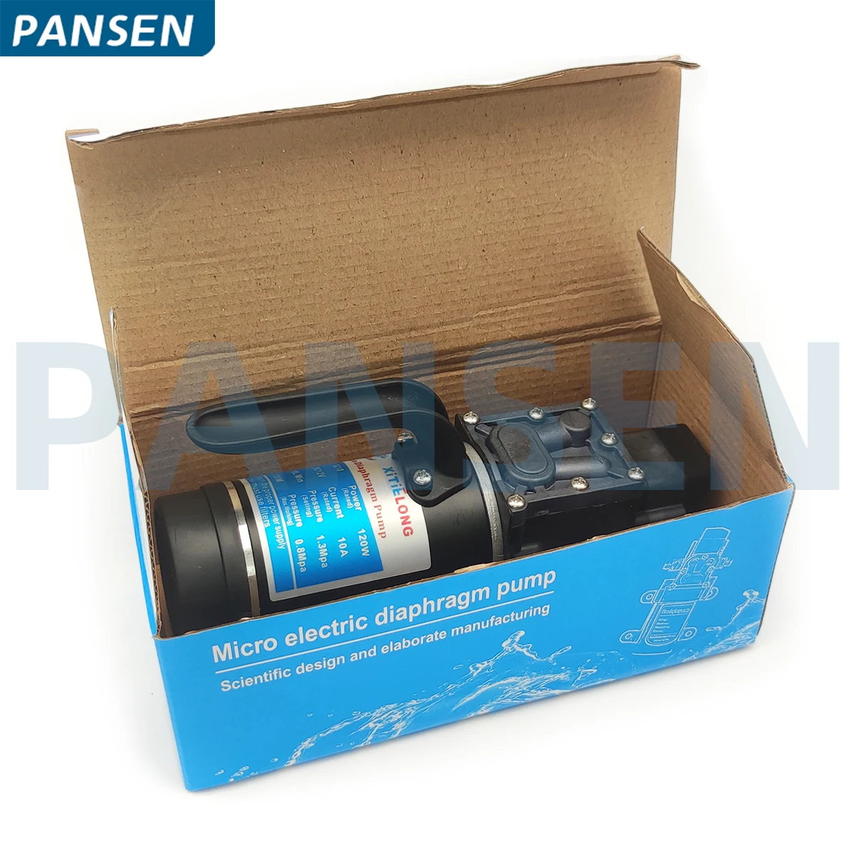 8L DC12V 100 واط فرشاة مضخة مياه مايكرو الكهربائية الحجاب الحاجز للزراعة بدون طيار XTL 3210 100 واط 120 واط