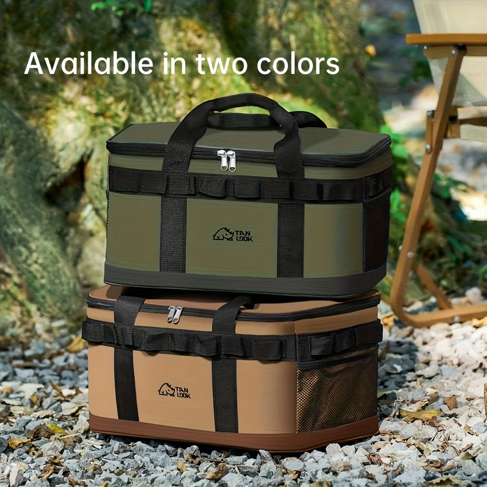 

Large Insulated Cooler Bag Outdoor Tactical Cooler for Camping Hiking Durable Leak-Proof Portable Storage Sturdy Handle