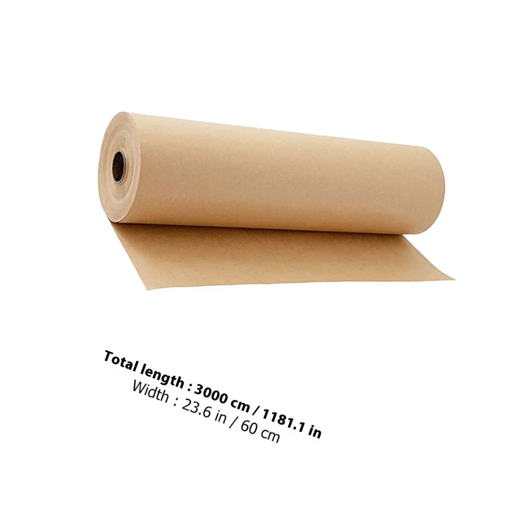 Durable Brown Kraft Paper Roll 30 Meters Craft Wrapping Packing Shipping Parcel Gift Wrapping Craft Paper Roll