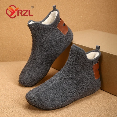 YRZL 남성용 면 신발, 가볍고 부드럽고 편안한 로퍼 신발, 따뜻한 미끄럼 방지 하이 퀄리티 신발, 가을 겨울 가정용 신발 Best5 YRZL 남성용 면 신발, 가볍고 부드럽고 편안한 로퍼 신발, 따뜻한 미끄럼 방지 하이 퀄리티 신발, 가을 겨울 가정용 신발 Best5