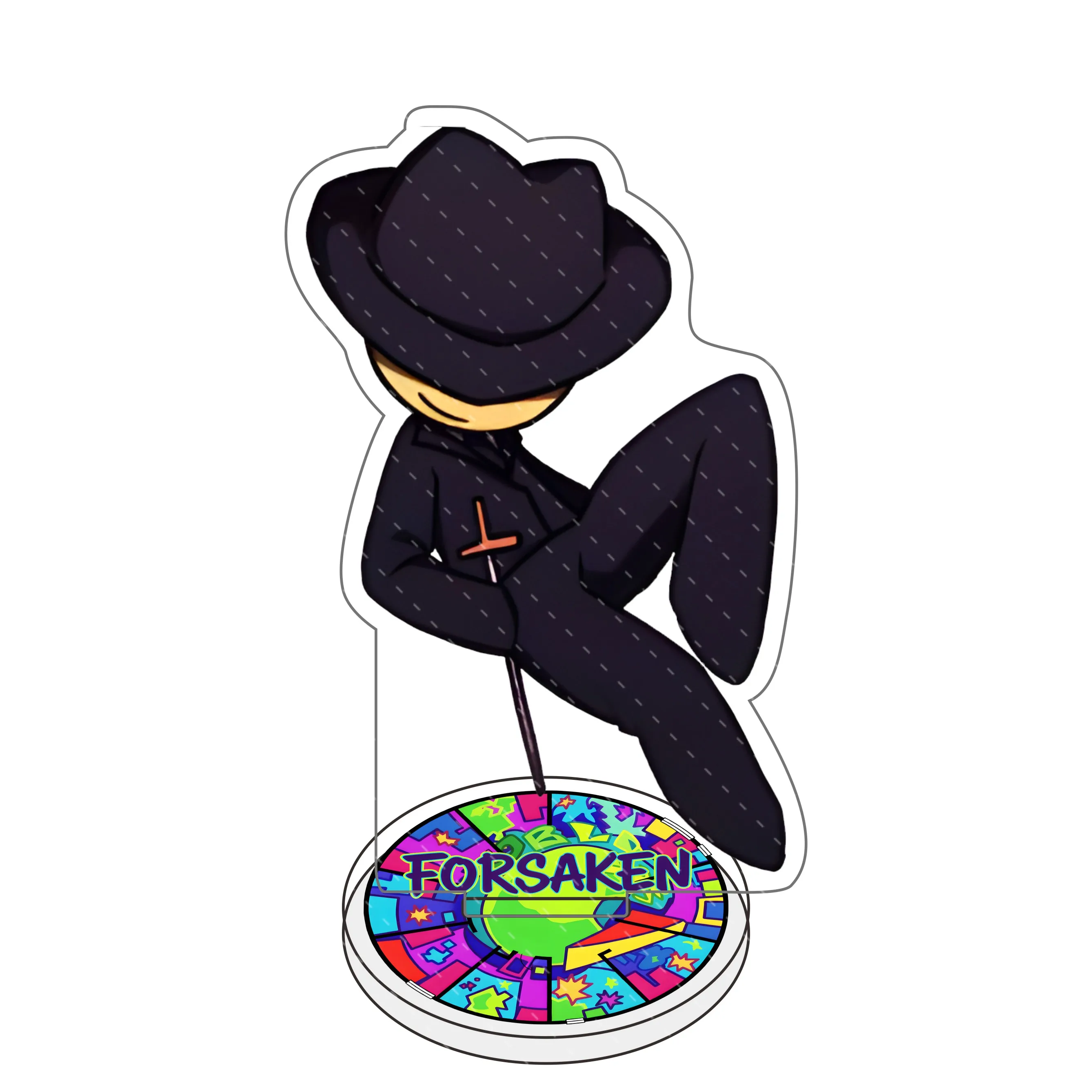 Forsaken الاكريليك المدرسة 10 سنتيمتر لعبة ضيف 1337 Noob Shedletsky جون دو c00lkidd إليوت تشيبي الألعاب هدية سطح المكتب الحلي #5