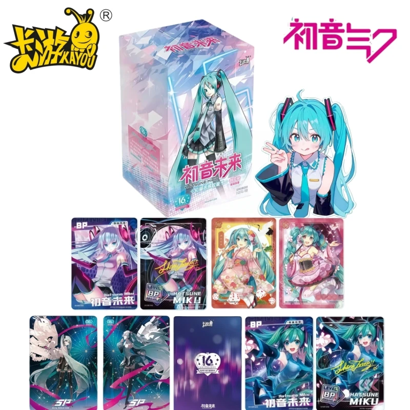 

KAYOU Официальная подлинная серия Hatsune Miku Initial, аниме-карта, персонаж, периферийная коллекция, игрушечная карта, праздничный подарок, OriginalBox