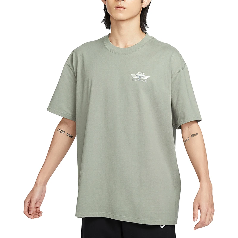 تي شيرت Nike Official Spring New للرجال فضفاض رياضي كاجوال بأكمام قصيرة HJ6544-053