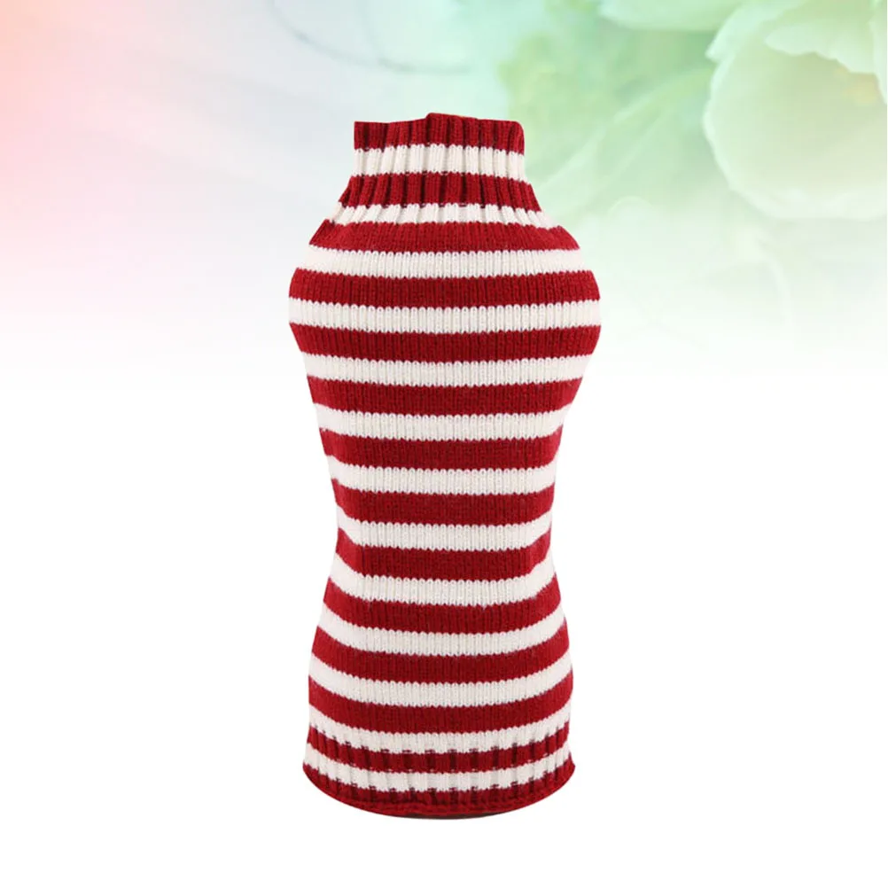 

Dog Sweater Red White Stripe Woolen Clothes Size Xl Fashion Christmas Pet Party Costume Pet Sweater Dog Clothes