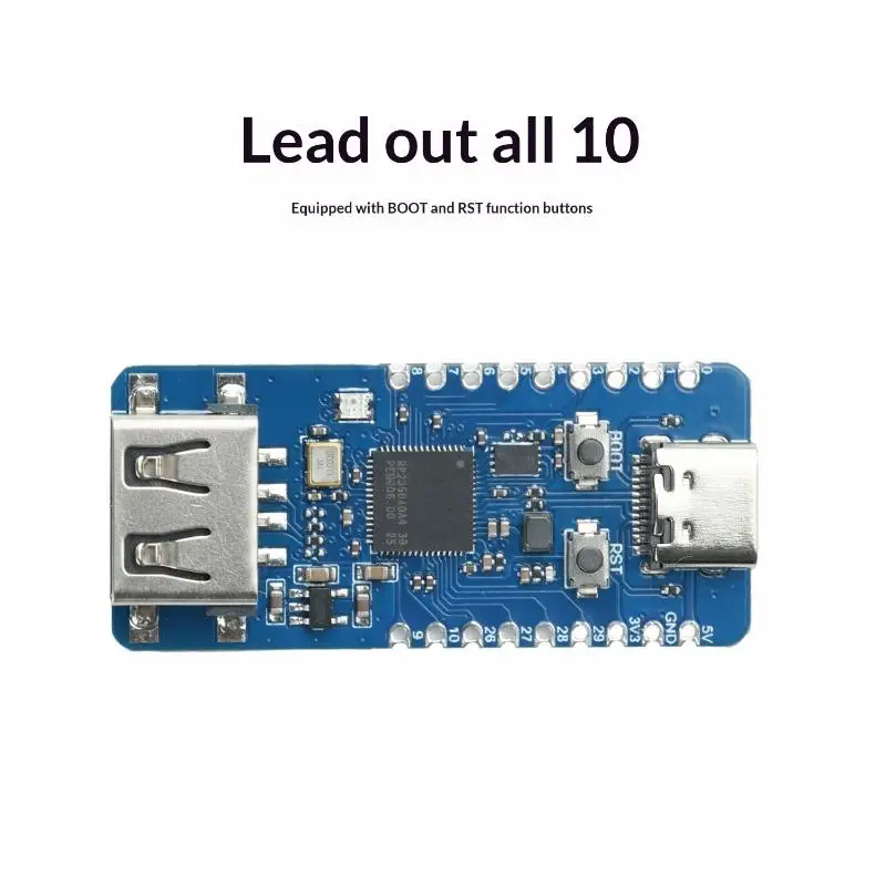 RP2350 USB-A Entwicklungsboard RP2350_V2 Mikrocontroller-Prozessor basierend auf RP2350A Erweiterungsboard I/O programmierbar Typ C – Detail 23