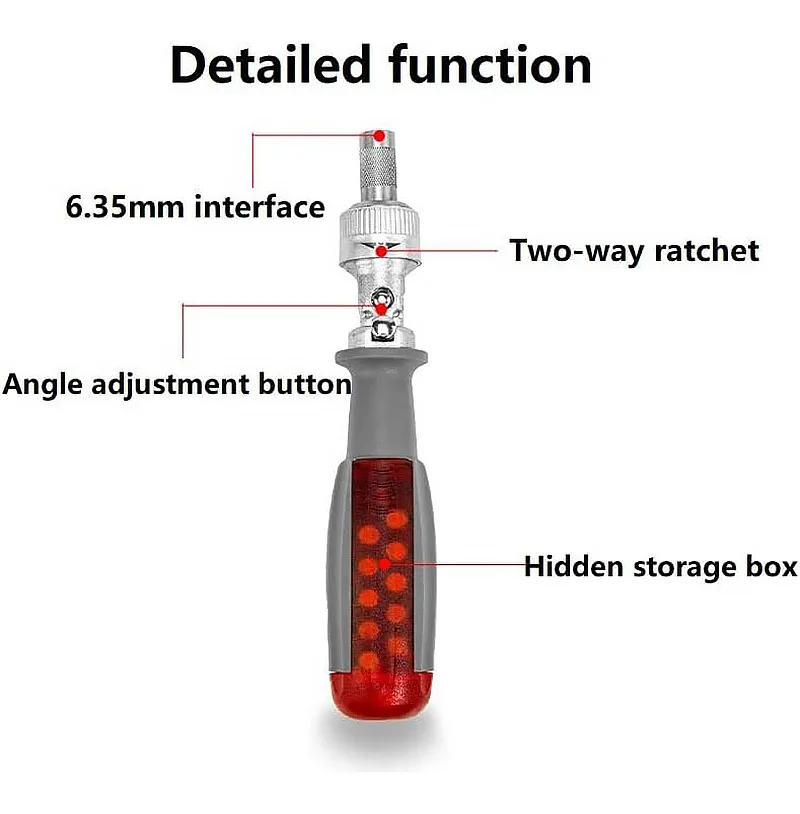 15 in 1 Ratchet Multifunctional Screwdriver Set, Chrome Vanadium Alloy Steel Manual Maintenance Tool Set Rotating Portable