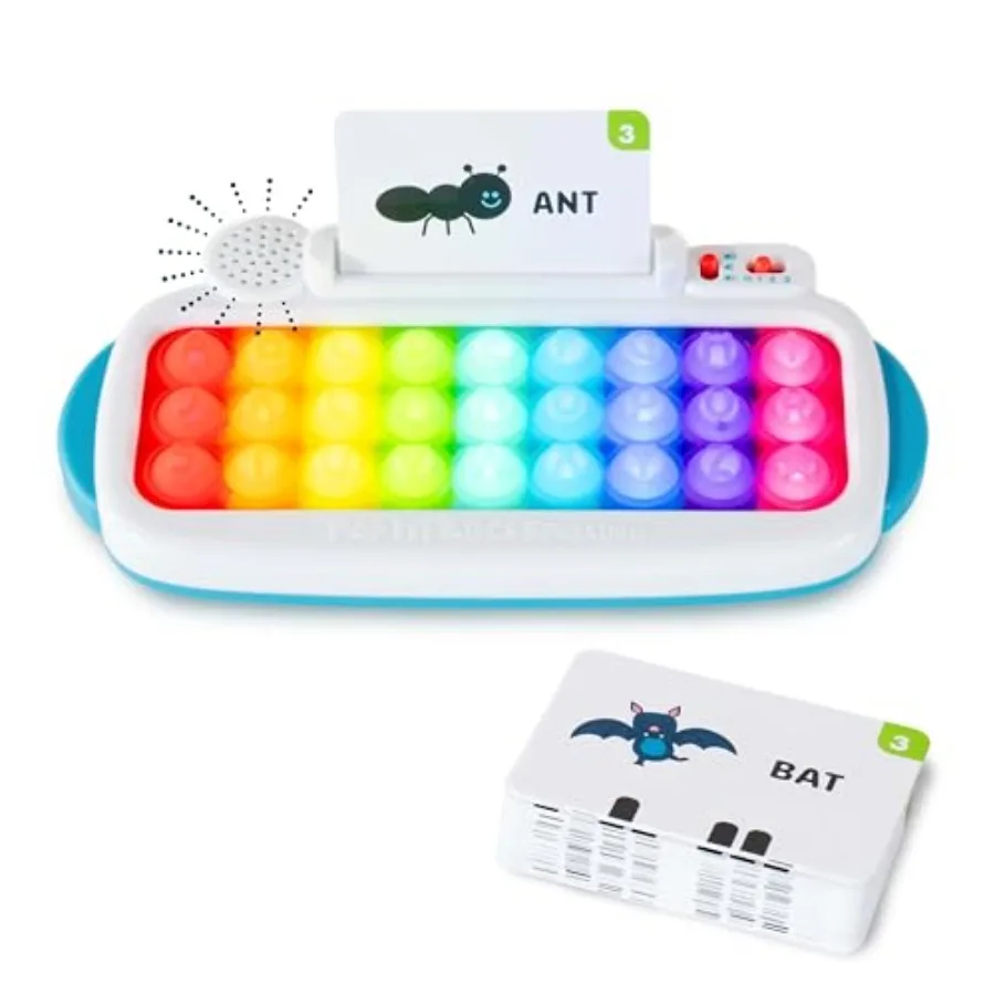 

Pop It! ABC and Spelling Keyboard - Multicolor - Smart Letter Guidance with Alphabet Learning Toys - Soft Silicone Keys for Tod